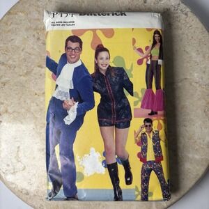 Butterick Sewing Pattern‎ 6754 All Size Austin Powers Groovy Costume Theater